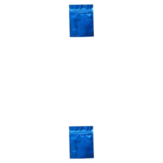 Yuarrent Bolsa de papel de aluminio de 100 piezas, sellado a prueba de fugas para el hogar, soportes para polvos cosméticos, bolsas con cierre Type7 NO7