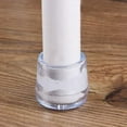 thumbnail image 4 of 5/8" Vinyl Teardrop Transparent Chair Leg Cap Floor Protectors. Protect Your Floors from Scratches and Reduce Noise ( 8 Pack ), 4 of 4