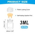 thumbnail image 2 of Uxcell Clear Glass Sample Vials, Liquid Bottles 20pack Yellow 3ml, 2 of 7