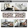 thumbnail image 7 of Coolnut Rooster Cock Fall Kitchen Sink Splash Guard 2 Packs Faucet Absorbent Mats Autumn Season Faucet Handle Drip Catcher Quickly Drying Mat for Kitchen Counter Bathroom, 23.6"x5.5", 7 of 7