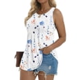 thumbnail image 5 of Fantaslook Womens Tank Tops Dressy Casual Sleeveless Blouses Crew Neck Pleated Tunic Shirts Summer Tops, 5 of 11