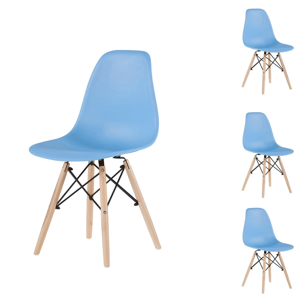 light blue plastic chairs