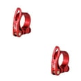 thumbnail image 4 of Greeniant Abrazadera para tija de sillín de bicicleta, abrazadera de tubo de tija de sillín de liberación rápida de aleación de aluminio, Rojo arena 34.9 mm 2piezas, 4 of 6