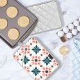 thumbnail image 5 of Yayeee Pot Holders Kitchen Heat Resistant with Pockets 7"x9.8" Cotton Oven Cooking Hot Pads, Flowers Geometric Pattern, 5 of 7