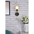 thumbnail image 2 of Keely 1 light black and brass wall sconce, 2 of 3