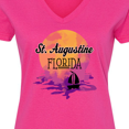 thumbnail image 4 of Inktastic St. Augustine Florida Vacation Women's V-Neck T-Shirt, 4 of 5