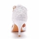 thumbnail image 5 of XIHAHA moda chica tacones altos mujer puntiagudos encaje Rhinestone zapato de boda nupcial vestido fino versátil mujeres sandalias zapatos, 5 of 5