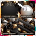 thumbnail image 4 of Black Gold White Party Banner Metallic Balloons Celebration Backdrop Shiny Confetti Hanging Ornaments Event Display for Birthday Celebration Anniversary Party Formal Events, 4 of 9