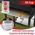 thumbnail image 3 of Griddle Grill Combo, 4 Burner Propane Gas and Charcoal Grill with Side Burner, Outdoor BBQ for Backyard, 3 of 7