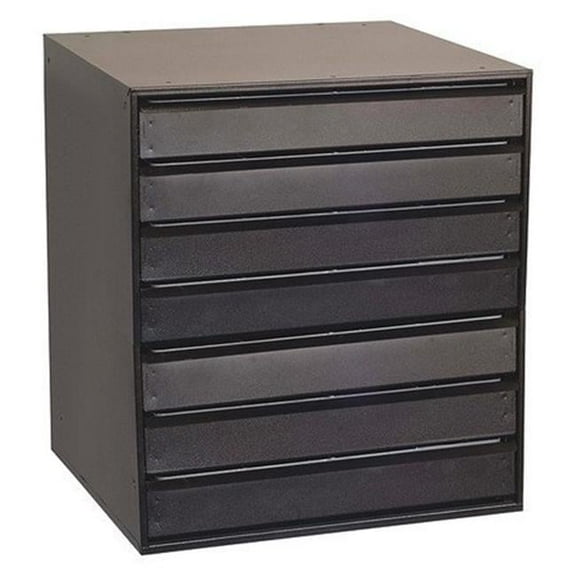 Modular Large Capacity 7 Drawer Cabinet  Black