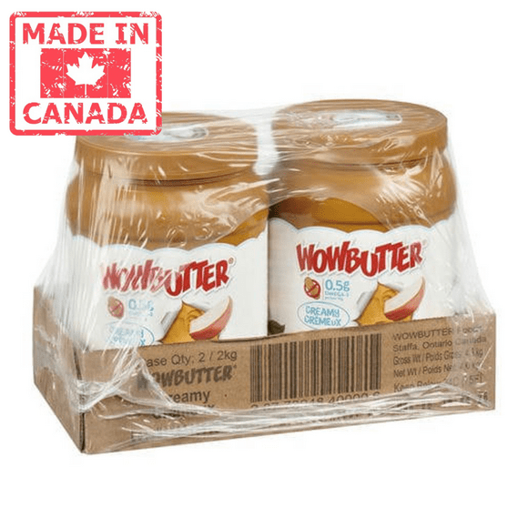WowButter Tartinade de Beurre de Soja Crémeux - 4,41 LBS (2/caisse) - Fabriqué au Canada