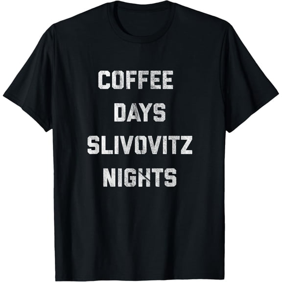Vintage Croatian Shirt - Coffee and Slivovitz T-Shirt