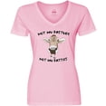thumbnail image 3 of Inktastic Funny Cow Not My Pasture Not My Patties Women's V-Neck T-Shirt, 3 of 5