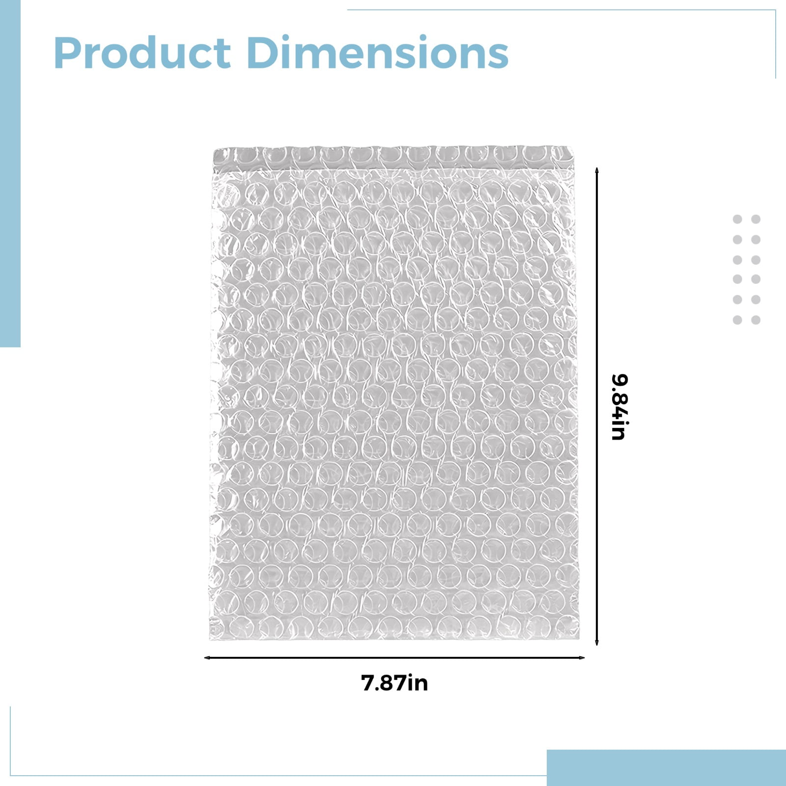 100 Pcs Bubble Cushion Wrap Bags Bulk, 7.9 x 9.8 in / 20 x 25 cm Double Wall Bubble Cushion Wrap Pouches, Clear Protective Bags, Thickening Shockproof Bags for Shipping, Moving