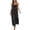 #010-Black, variant on TaTaai Women's 2026 Summer Spaghetti Strap Ruffled Asymmetric Solid Maxi Dress Loose Beach Sundress for Daily & Vacation Gift