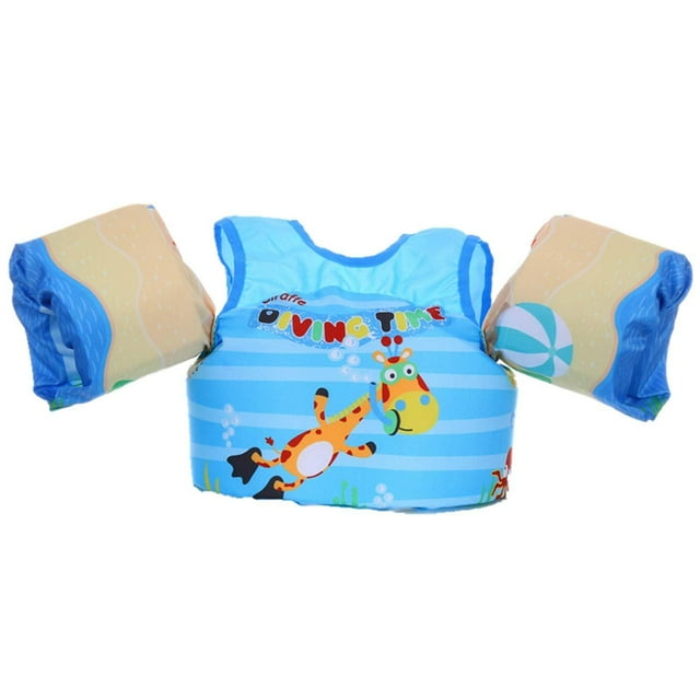 Chaleco Salvavidas para Niños Azul con Doble Cierre para Natación y Seguridad