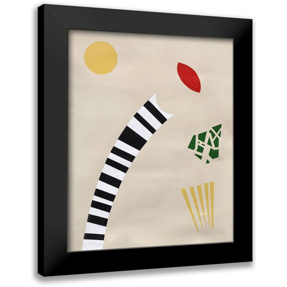 Roberts, Alan 12x14 Black Modern Framed Museum Art Print Titled - Sepal Float
