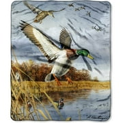 Mallard Flock 50" x 60" Plush Raschel Throw
