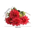 thumbnail image 2 of Lunxisen 2 Pcs Artificial Chrysanthemum Bouquet Floral Arrangement Home Decor Centerpiece Wedding Party Fake Flowers Bundle, 2 of 9