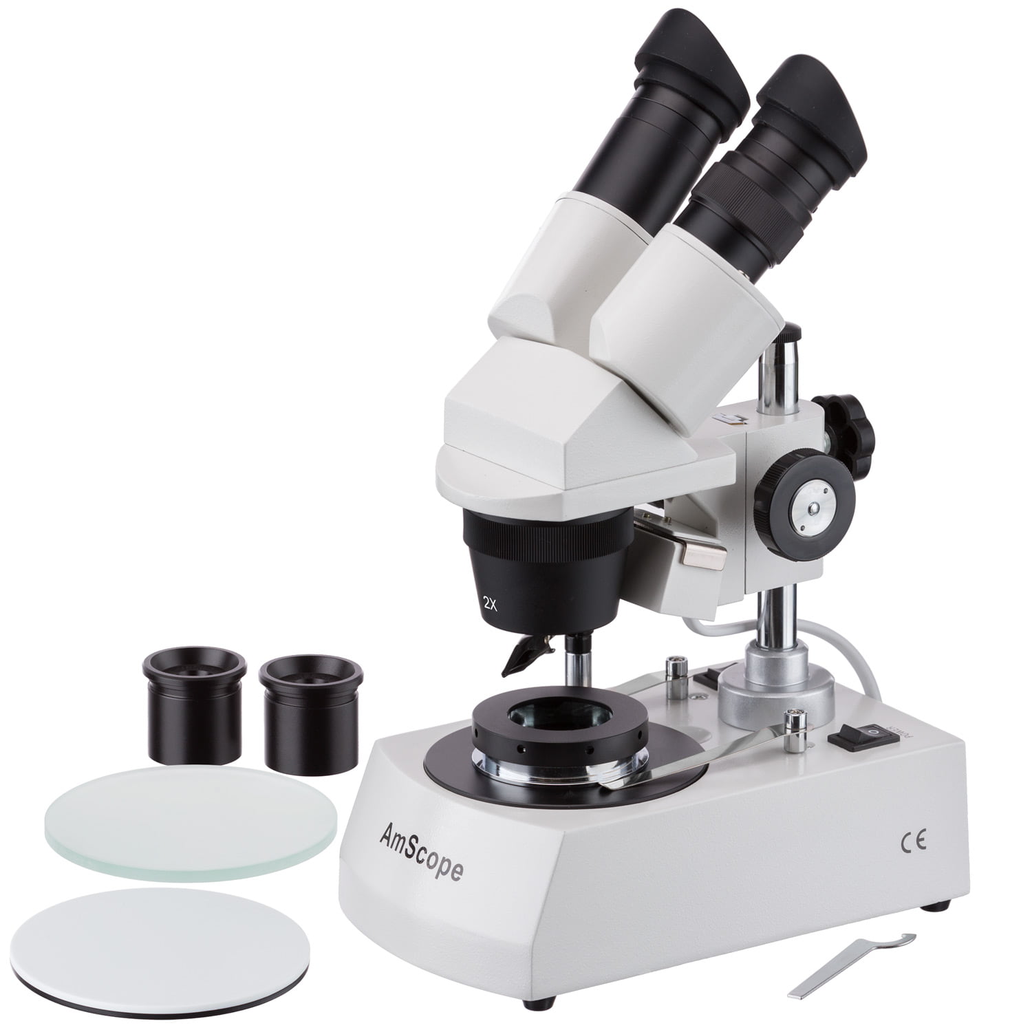 and Transmitted Top Bottom Lights OMAX 3.5X-90X Zoom Binocular Stereo Microscope with Reflected 