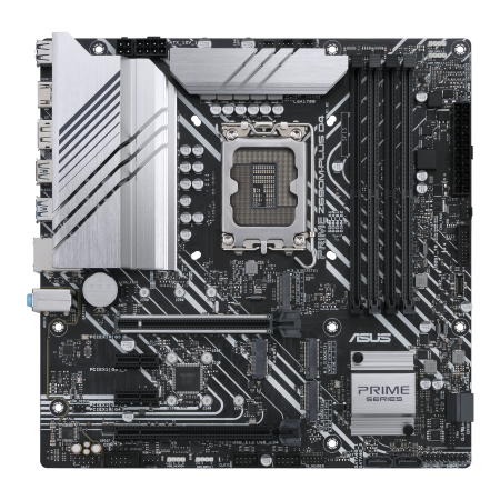 ASUS Prime Z690M-Plus D4 LGA 1700(Intel 12th Gen) microATX motherboard (PCIe 5.0,DDR4,10+1 Power Stages,3x M.2,1Gb LAN,USB 3.2 Gen 2x2 Type-C,front USB 3.2 Gen 1 Type-C connector,Thunderbolt 4)