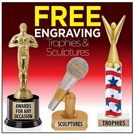 Awards Soccer Trophy for Kids Free Engraving Included, Personalized Black Lightning MVP Soccer Trophies Prime