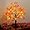 Orange, variant on 24LED Fall Tree Lighted Maple Tree,Thanksgiving Decoration Maple Leaf Table Tree,Timer Battery Operate Fall Decor Lights for Indoor Outdoor Holiday Autumn Harvest Xmas Party Home Decor