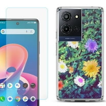 Phone Case for TCL K33 5G, with Screen Protector, by OneToughShield - Daisy Paint