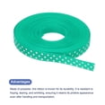thumbnail image 3 of Uxcell Grosgrain Ribbons with White Dots Ribbon Bow Decoration Crafts Gift Wrapping Wedding Blue Green 10 Yards 3/8 Inch, 3 of 7