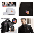 thumbnail image 2 of 100 Pcs AMERICAN FLAG LAPEL PINS United States for Tie, Suits, Backpack, Tack Badge Pin, USA Flag Pins for Patriotic Display, 2 of 9