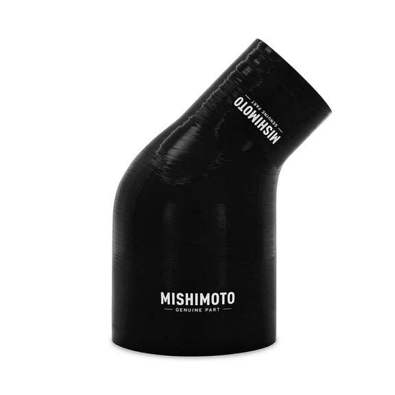 Mishimoto MMCP-R45-2540BK 45-Degree Silicone Transition Coupler, 2.50" to 4.00", Black
