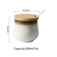 thumbnail image 3 of Japanese Sugar Bowl With Lid, Retro Ceramic Storage Jar,200ml(7oz) Small Sugar Pot, Sugar Container Spice Jar, For Coffee Bar, Restaurant, Home-d-200ml 7oz, 3 of 7