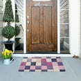 thumbnail image 5 of Yayeee Doormat for Indoor Entrance 32" x 20" Non Slippery Floor Rug, Pink and Purple Plaid Pattern, 5 of 8