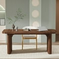 thumbnail image 3 of Tribesigns 63'' Computer Desk, Simple Rectangular Writing Table for Home Office Study Room Bedroom (Brown), 3 of 6
