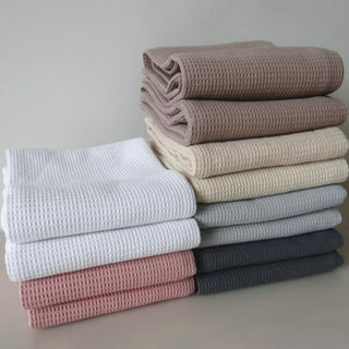 Unique Bargains Checked Cotton Washable Dish Cloth Kitchen Tea Towels 11 inch x 16 inch Orange