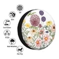 thumbnail image 5 of Easygdp Autumn Garden Automobile Tire Dust Cover, 14-17in Spare Tire Cover Universal Fit for Trailer, Car, Truck, SUV, Jeep - 17 inch, 5 of 9