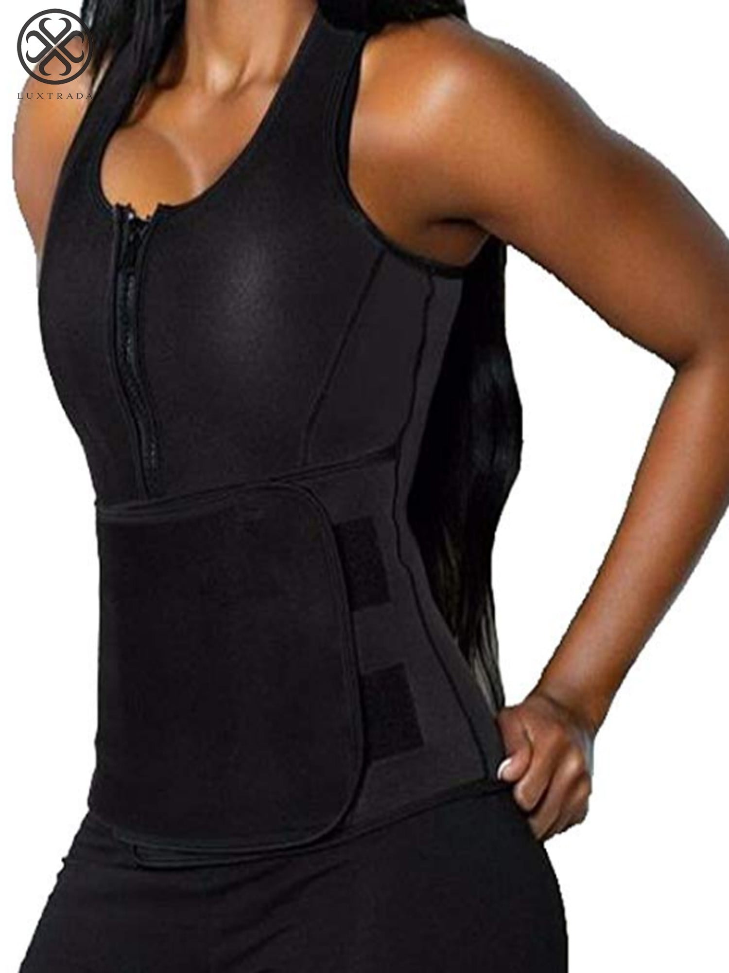 Women Waist Trainer Vest Gym Slimming Adjustable Sauna Sweat Belt Body Shaper US 