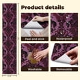 thumbnail image 5 of Vintage Peel and Stick Wallpaper 23.6in x 9.8ft Purple Black Baroque Damask Ornate Floral Motifs Contact Paper Vinyl Waterproof Self Adhesive Wall Paper for Bedroom Shelf Cabinet Renter Friendly, 5 of 8
