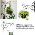 thumbnail image 3 of 2 Pcs Hanging Plant Bracket for Plant Hangers Outdoor More Stable and Sturdy Black Plant Hooks, 3 of 5