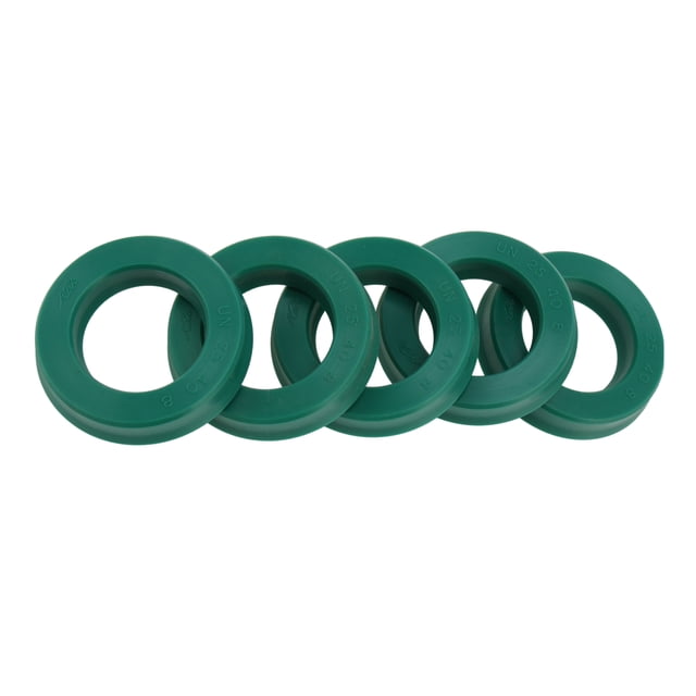 Anillo de Sello de Aceite Universal Labio UN de Unique Bargains 25x40x8mm Alta Presión TPU Verde 5 Pcs