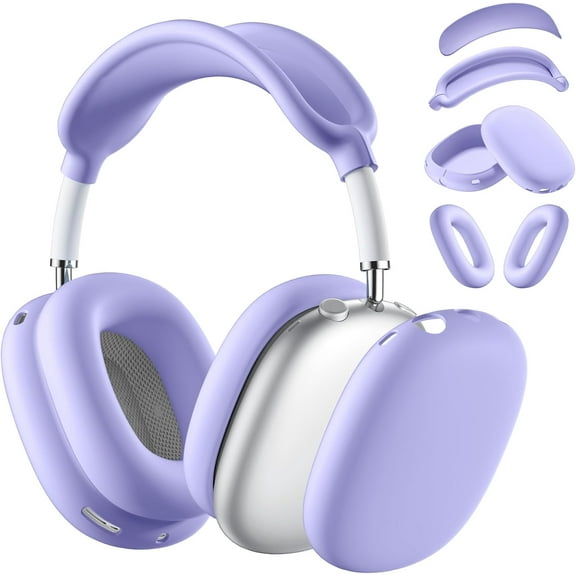 XIHAMA Soft Case Cover for AirPods Max Headphones, Airpods Max Ear Cup Covers/Ear Pad Case Cover/Headband Cover/Max Headband Pad,Accessories Silicone Skin Protector for Apple AirPods Max