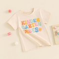 thumbnail image 3 of XXWXYD 2025 First Day of Kindergarten Shirt Boys Girls Preschool Tshirt Cute Back to School Teacher Gift Tee Classroom Celebration Outfit 3-6 Years (4-5 Years,Pink), 3 of 6