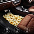 thumbnail image 6 of Fuzoiu European-style Pattern Sunflower A Print Carpet Floor Mats for Car,Car Foot Mat Set,Universal Fit 4 Piece Mat Pad Set,Fits Most Cars Trucks Vans Sedans SUV Auto Carpet Mat Se, 6 of 7