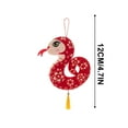 thumbnail image 3 of Year of the Snake 2025 Hanging Decoration Snake Plush Ornaments Zodiac Mascot for Chinese New Year Blessing Souvenir Home Car Window Hanging Pendant Decors, 3 of 5