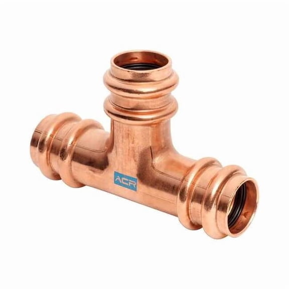 Streamline Tee,Copper,Press-fit3/8",3/8",3/8",3/8" RP04000