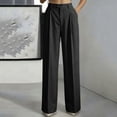 thumbnail image 6 of Bxsruta Women's High Waisted Wide Leg Pants Pleated Front Work Trousers Business Casual Office Bottoms, 6 of 8