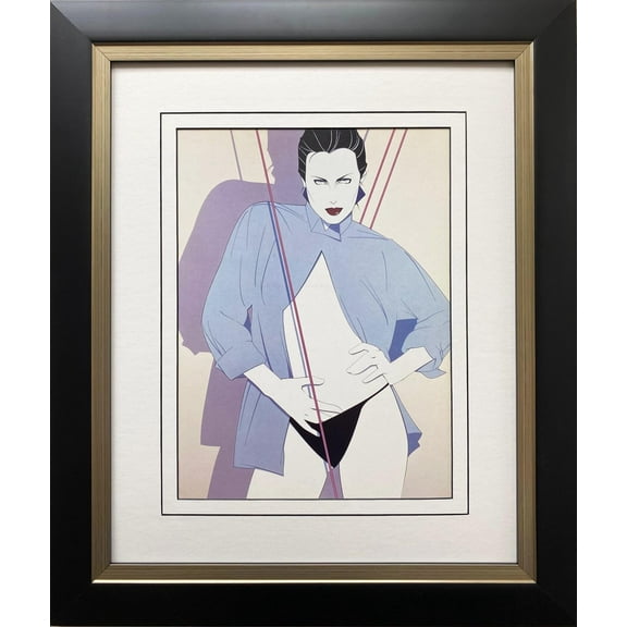Patrick Nagel "Lori" NEW CUSTOM FRAMED Art Deco Print Generic