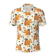 thumbnail image 2 of Daiia Squirrel With Colorful Tail Pattern Men’s Polo Shirts,Solid Deck Shirt,Classic Fit, Breathable Cotton Polo for Casual and Sport Wear-4X-Large, 2 of 7