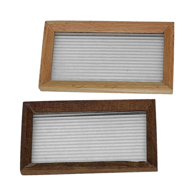 2 Bandeja Acrílica En Miniatura Para Casa De Muñecas, Juego De Simulación Pequeño Para Accesorios De Modelo DIY