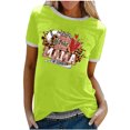 thumbnail image 1 of Elegante blusa de manga corta con cuello redondo y manga abullonada para mujer OAVQHLG3B Store  lin121212, 1 of 5
